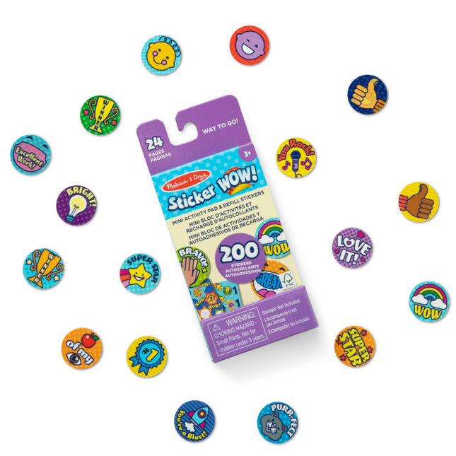 Rewards Sticker Wow Activity Pad W/refill Stickers