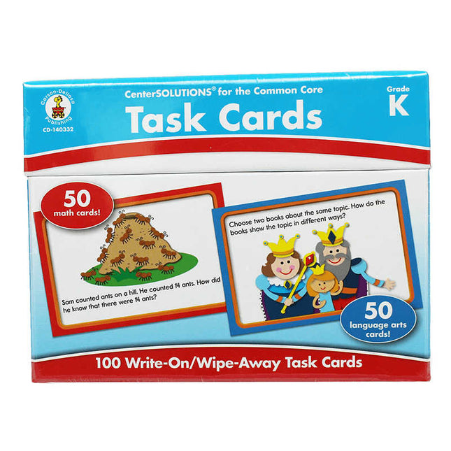 Center Solutions Task Cards Grade K