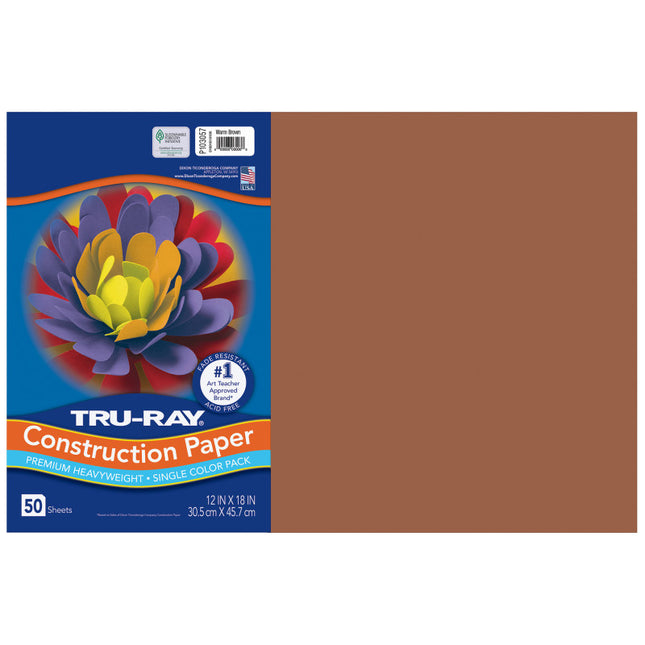 Tru-Ray, Warm Brown, 12x18