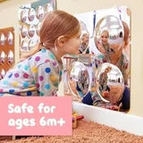Sensory Wall Toddler Mirror- 4 Large Bubbles