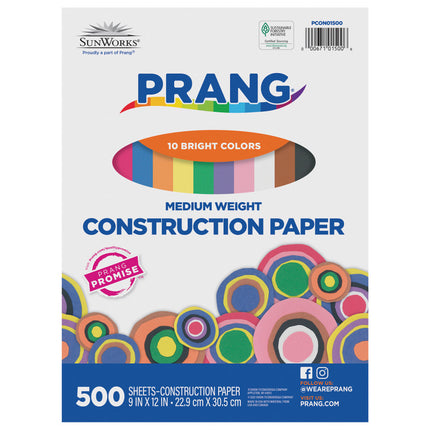 Prang, 10 Assorted Colors, 9x12
