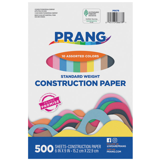 Prang, 10 Assorted Colors, 6x9