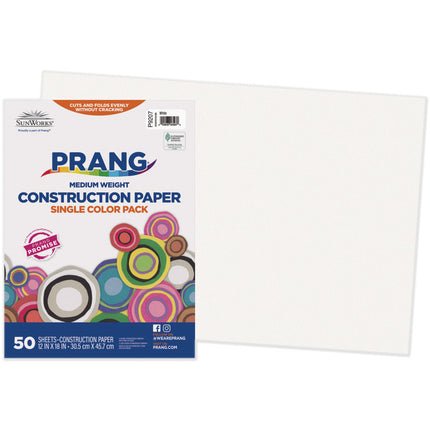 Prang, White, 12x18