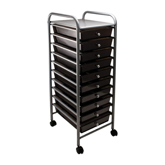 10-Drawer Rolling Cart
