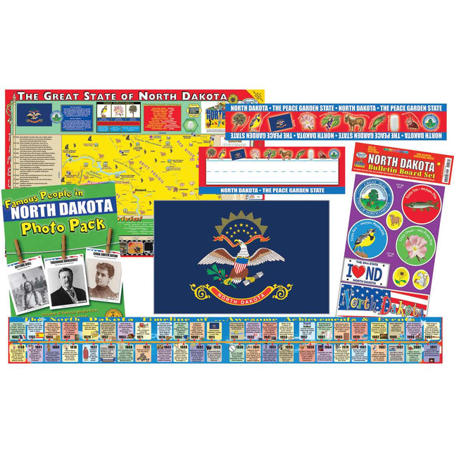 State Decorative Set, North Dakota