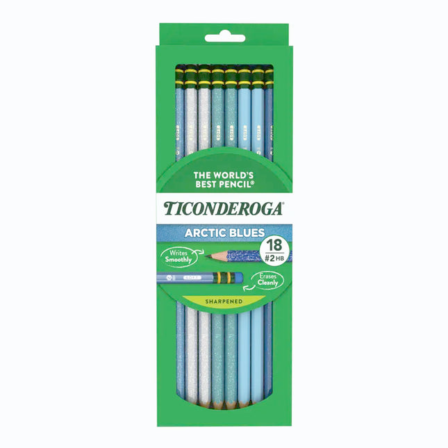 Ticonderoga® Arctic Blue No. 2 Pencil Assortment, 18 count