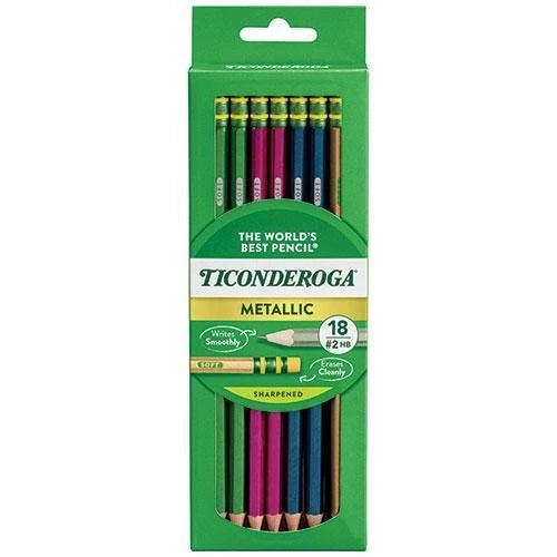 Ticonderoga® Metallic No. 2 Pencil Assortment, 18 count